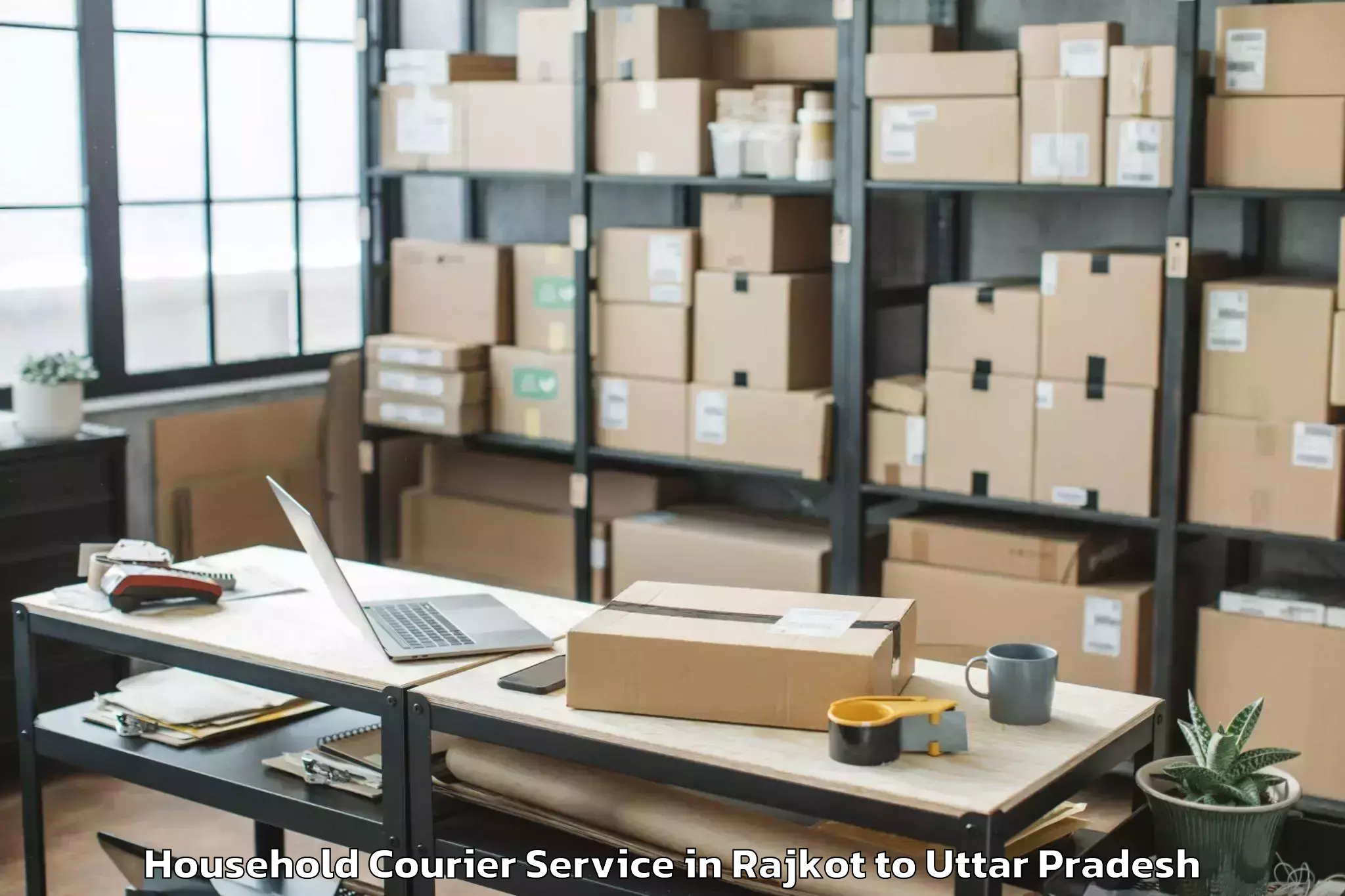 Discover Rajkot to Raebareli Household Courier